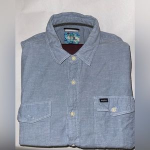 Rvca men short sleeve dress shirt